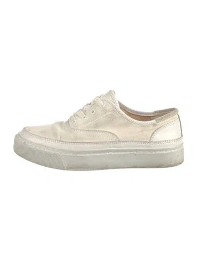 Pre-owned Allsaints Suede Sneakers In White