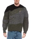 Allsaints Sur Alpaca & Wool-blend Crewneck Sweater In Multi