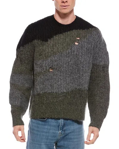 Allsaints Sur Alpaca & Wool-blend Crewneck Sweater In Multi