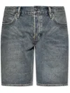 Allsaints Switch Denim Shorts In Blau