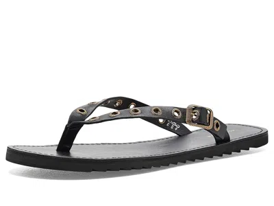 Allsaints Sydney Eyelet Sandal In Black
