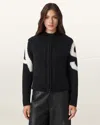 Allsaints Alpaca-blend Sylvie Cardigan In Black