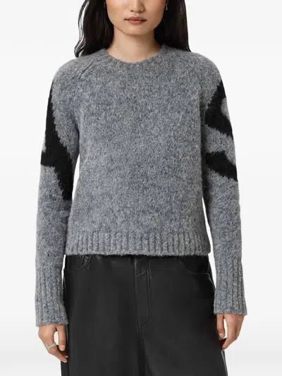 Allsaints Sylvie Sweater In Gray