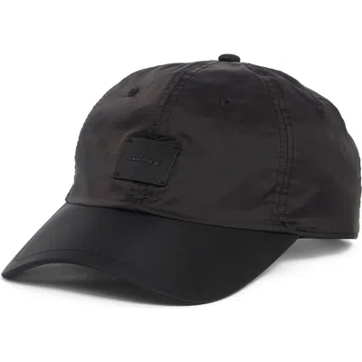 Allsaints Taffeta Baseball Cap In Black 001