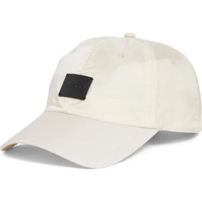 Allsaints Taffeta Baseball Cap In Chalk White