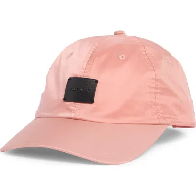 Allsaints Taffeta Baseball Cap In Dusty Pink