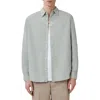 Allsaints Tahoe Button-up Shirt In Gray