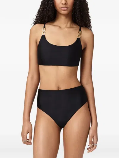 Allsaints Talaria Chain-link Detail Bikini Top In Black