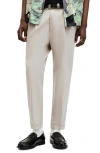 Allsaints Tallis Slim Fit Cropped Tapered Pants In Boston Taupe