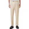 Allsaints Tallis Regular Fit Cuffed Trousers In Antique Brown