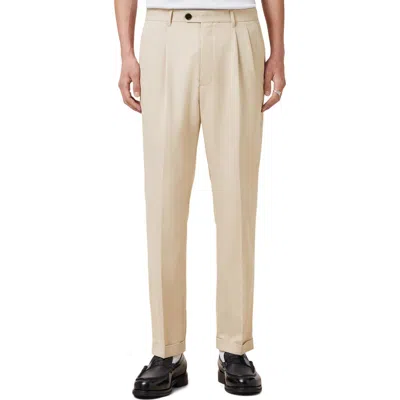 ALLSAINTS ALLSAINTS TALLIS PLEATED CUFF HEM COTTON & WOOL BLEND PANTS