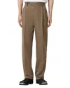 Allsaints Tallis Pleated Straight Fit Pants In Brown