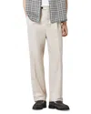 Allsaints Tallis Pleated Straight Fit Pants In Neutral