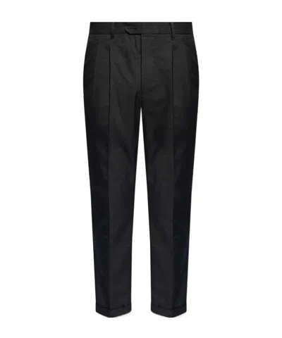 Allsaints Tallis Pleated Trousers In Black
