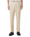 Allsaints Tallis Regular Fit Cuffed Trousers In Antique Brown