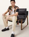 Allsaints Tallis Slim Fit Cropped Pants In Antique Brown