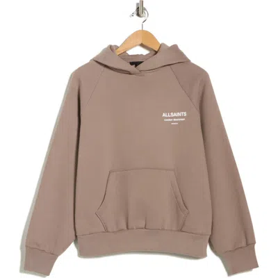 Allsaints Talon Omnium Hoodie In Gray