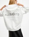 Allsaints Talon Underground Oversized Hoodie In Optic White
