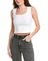 Allsaints Rina Stretch Crop Tank In White