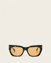 Allsaints Tamsin Rectangular Shaped Sunglasses In Neutral