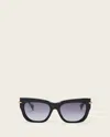 Allsaints Tamsin Rectangular Shaped Sunglasses In Pink