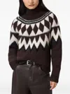 Allsaints Tara Sweater In Brown