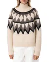 Allsaints Tara Wool Blend Sweater In White