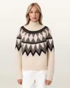 Allsaints Tara Wool Blend Sweater In Neutral
