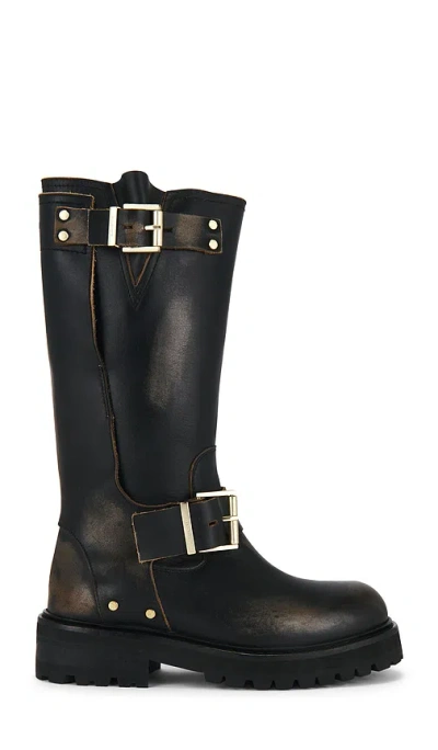 Allsaints Tay Biker Boot In Black