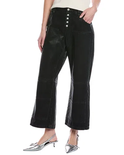 Allsaints Tay Wide Leg Carpenter Jeans In Black