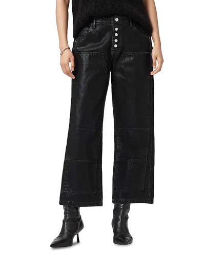 Allsaints Tay Wide Leg Carpenter Jeans In Black