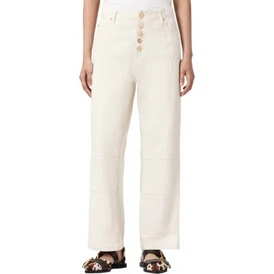 Allsaints Tay Wide Leg Carpenter Jeans In White