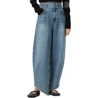 ALLSAINTS ALLSAINTS TAYLOR FRAYED HEM LOOSE BARREL JEANS
