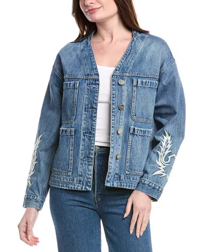 Allsaints Terri Workwear Jacket In Blue