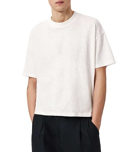 Allsaints Textured Relaxed Tee In Neutral