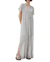 Allsaints Thea Sparkle Dress In Silver