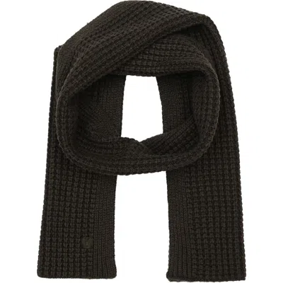 Allsaints Thermal Knit Scarf In Carter Grey