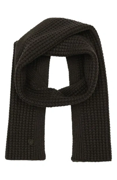 Allsaints Thermal Knit Scarf In Carter Grey