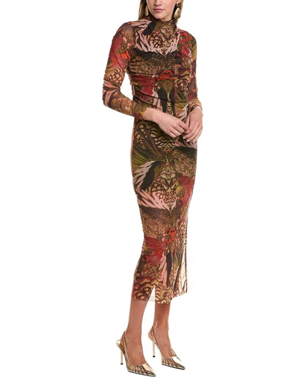 Allsaints Tia Gene Midi Dress In Green ModeSens
