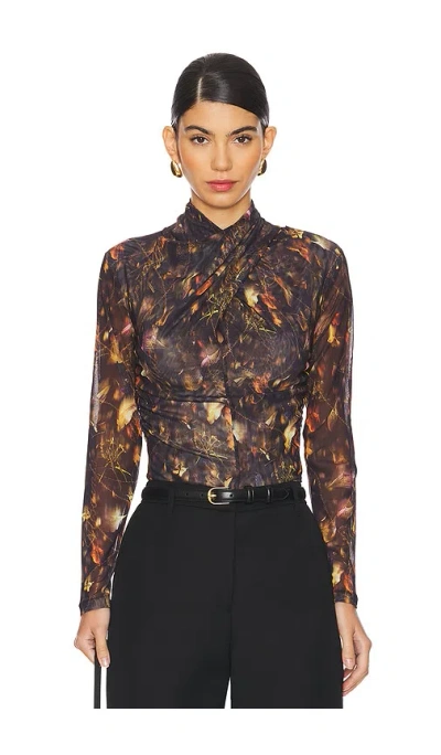Allsaints Tia Top In Kateri Hazel Brown