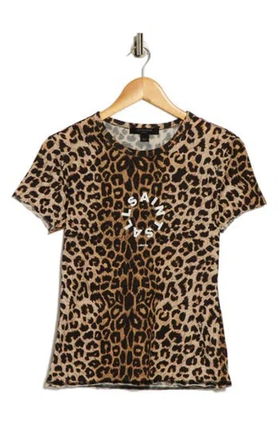 Allsaints Tiepo Bela Graphic T-shirt In Animal Print