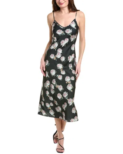 Allsaints Tierny Rose Slip Dress In Black