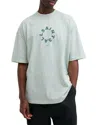 Allsaints Tierra Logo Graphic T-shirt In Aquatic Blue
