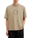 Allsaints Tierra Logo Graphic T-shirt In Ash Khaki