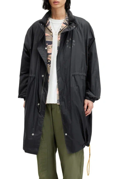 Allsaints Tierra Hooded Jacket In Black