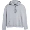 Allsaints Tierra Logo Cotton French Terry Graphic Hoodie In Gunmetal Grey
