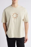 Allsaints Tierra Logo Graphic T-shirt In Dune Taupe