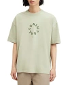 Allsaints Tierra Logo Tee In Herb Green