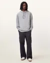 Allsaints Tierra Pullover Circle Logo Hoodie In Gray