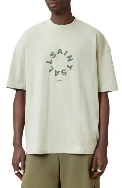 Allsaints Tierra Short Sleeve Logo Graphic T-shirt In White